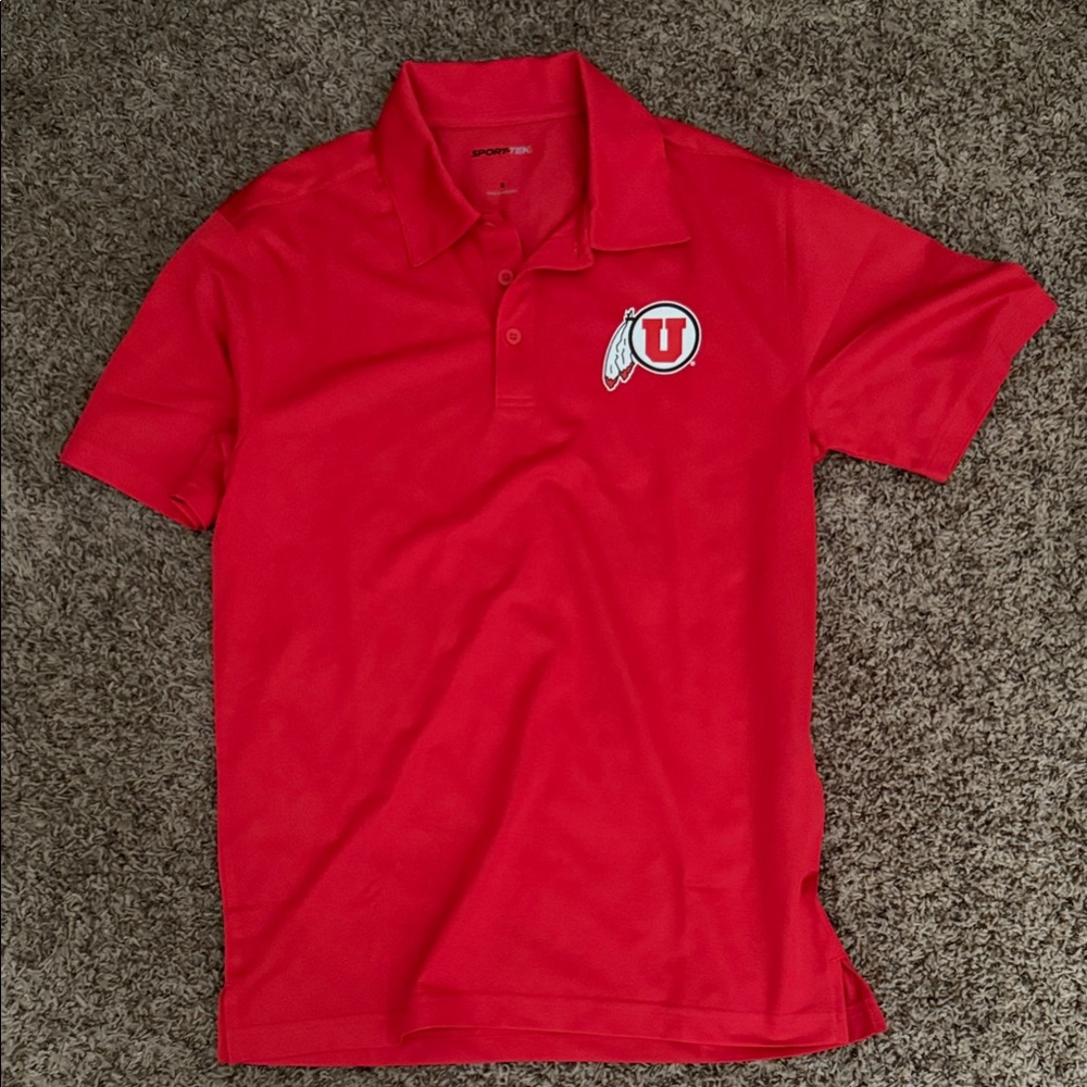 Sport-Tek Utah Utes red polo shirt